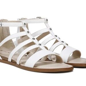 White Life Stride Gladiator Sandals